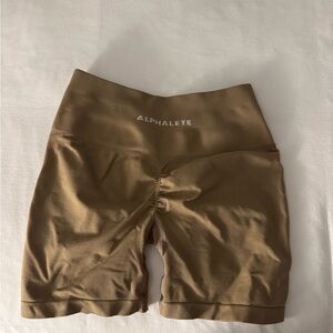 Alphalete Women's Brown Bike Shorts